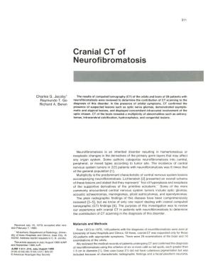 Cranial CT of Neurofibromatosis