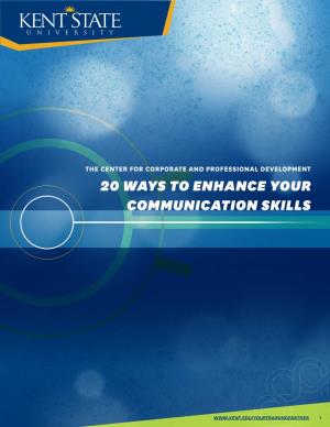 20 Ways to Enhance Your Communication Skills