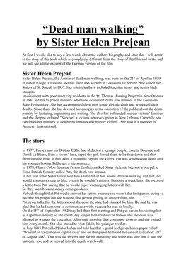 “Dead Man Walking” by Sister Helen Prejean