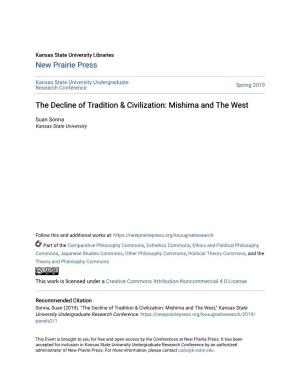 The Decline of Tradition & Civilization: Mishima and the West