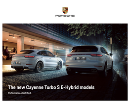 Cayenne Turbo S E-Hybrid Models Performance, ElectriEd