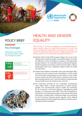 Health and Gender Equality
