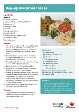 Veg-Up Macaroni Cheese