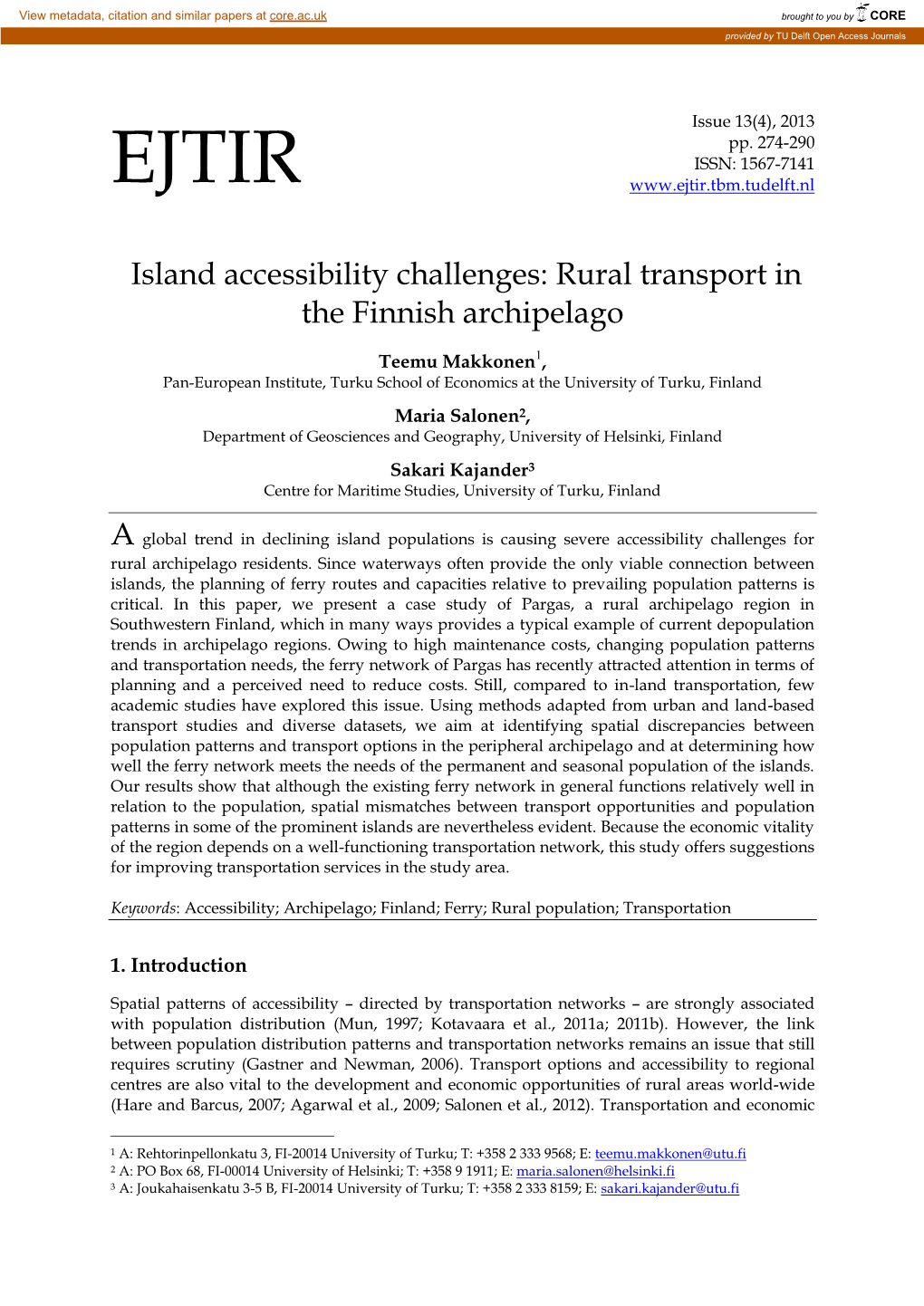 ITS-Related Transport Concepts and Organisations' Preferences for Office