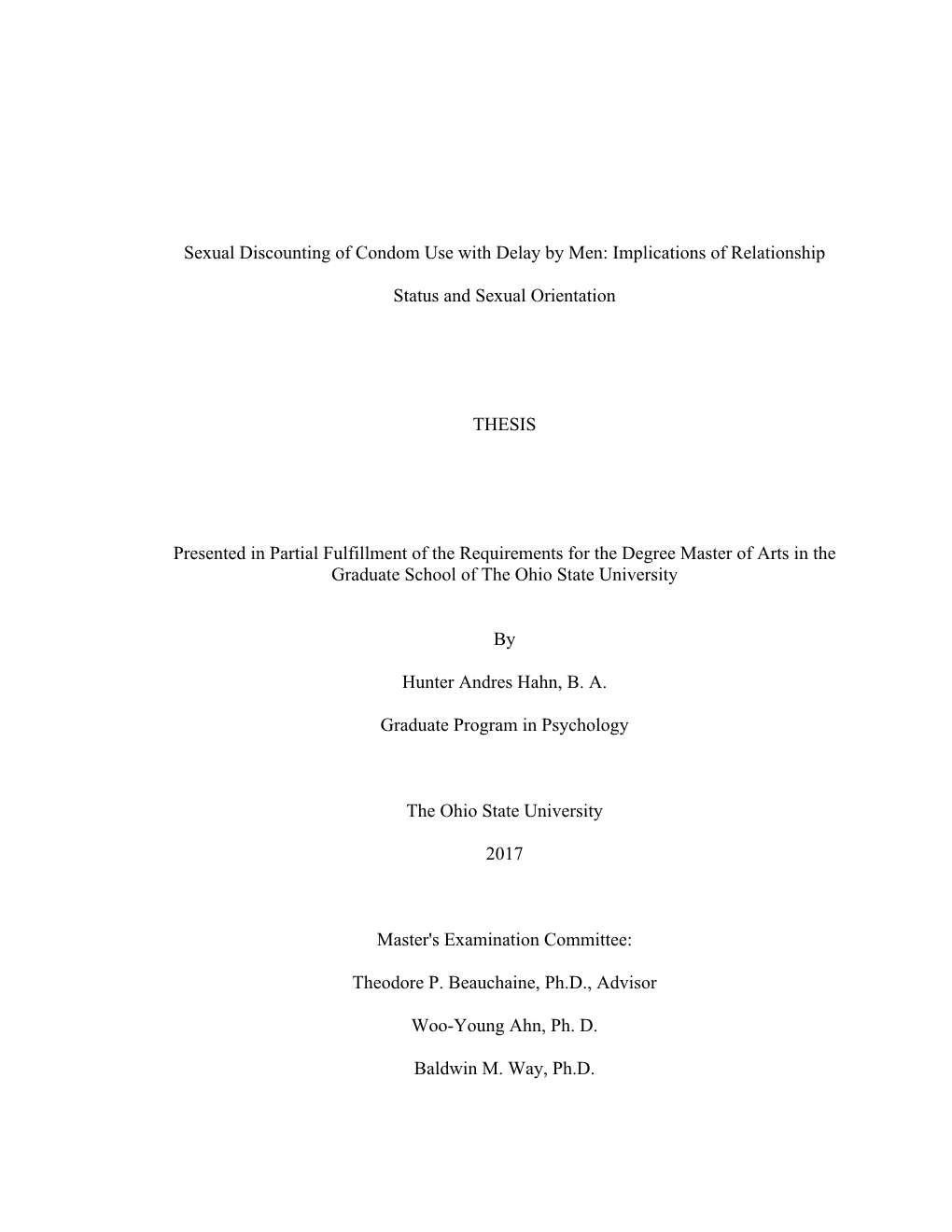 Sexual Discounting of Condom Use with Delay by Men: Implications of Relationship