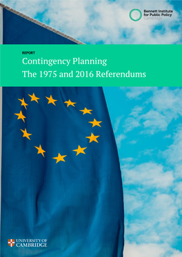 Contingency Planning the 1975 and 2016 Referendums