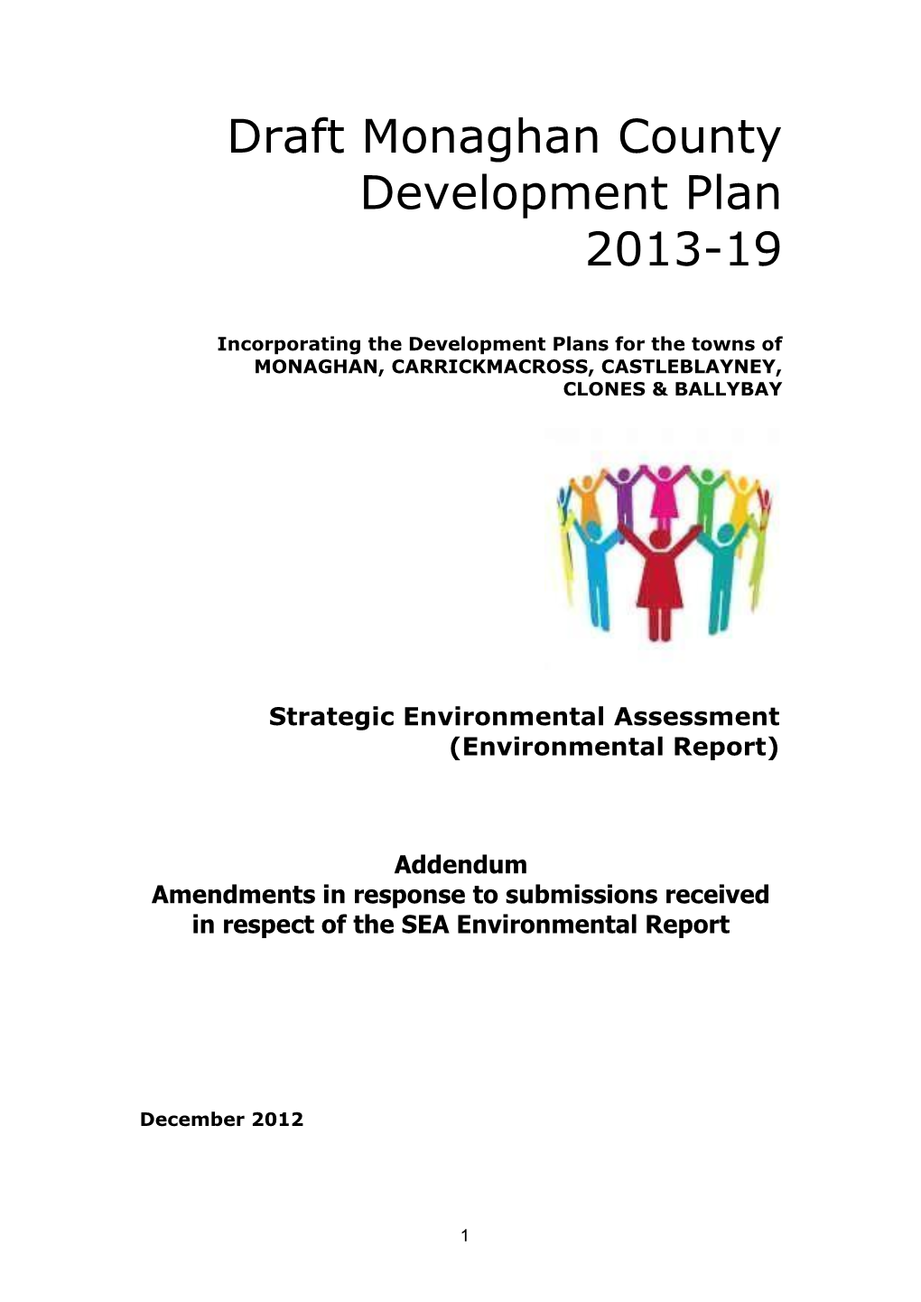 Addendum to Environmental Report