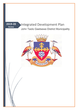 Integrated Development Plan Review John Taolo Gaetsewe District Municipality