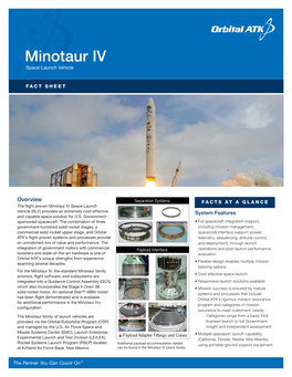 Minotaur IV Space Launch Vehicle