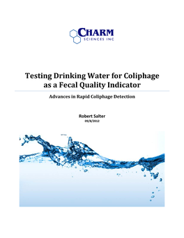Testing Drinking Water for Coliphage As a Fecal Quality Indicator