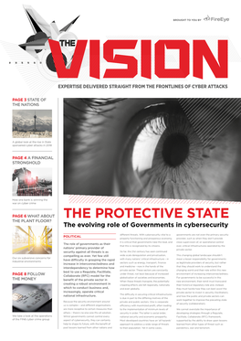 THE PROTECTIVE STATE the PLANT FLOOR? the Evolving Role of Governments in Cybersecurity