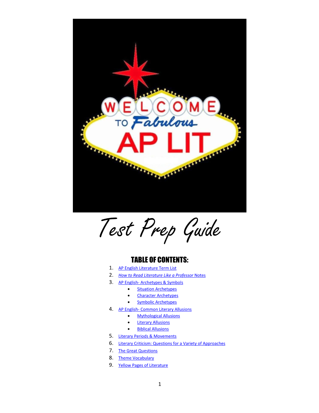 Test Prep Guide