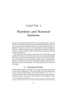 CHAPTER 3 Numbers and Numeral Systems