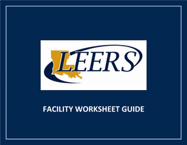 1 Facility Worksheet Guide