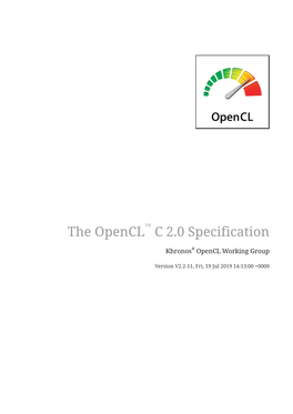 The Opencl™ C 2.0 Specification