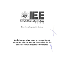 Modelo Operativo Para La Recepción D Paquetes Electorales En Las Sedes