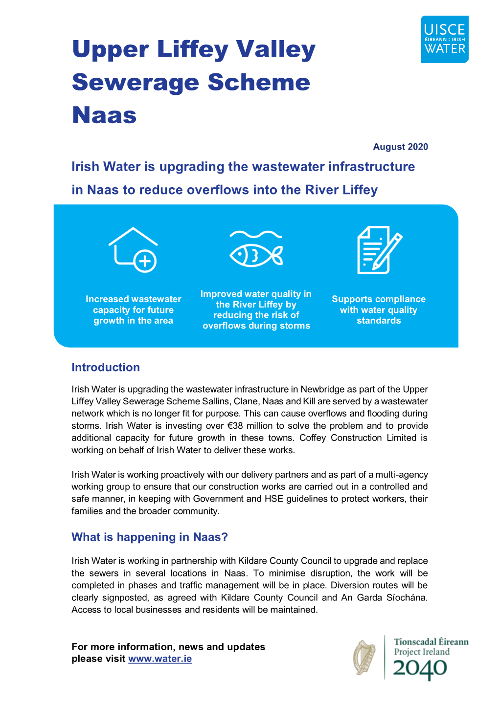 Upper Liffey Valley Sewerage Scheme Naas