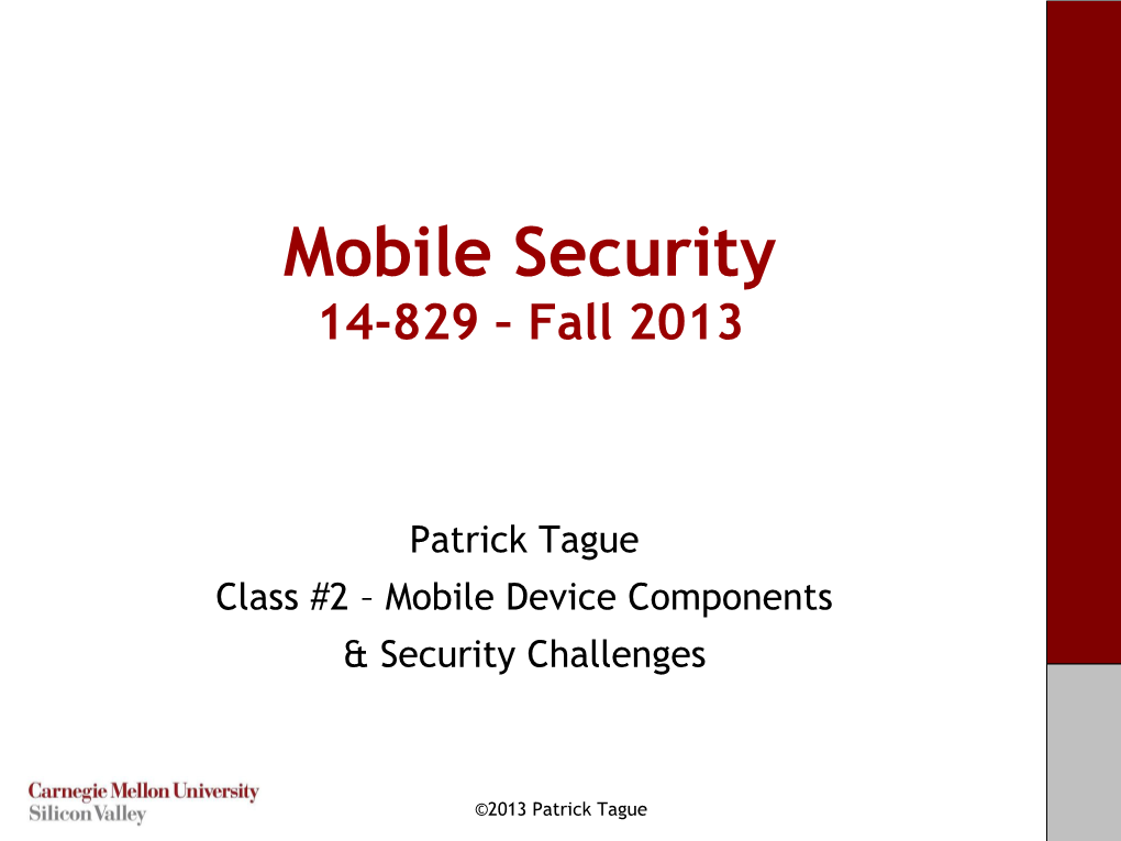 Mobile Security 2012