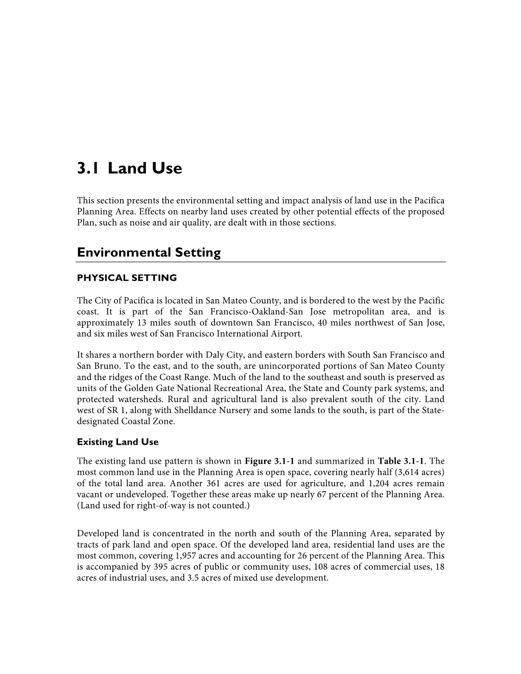 3.1 Land Use