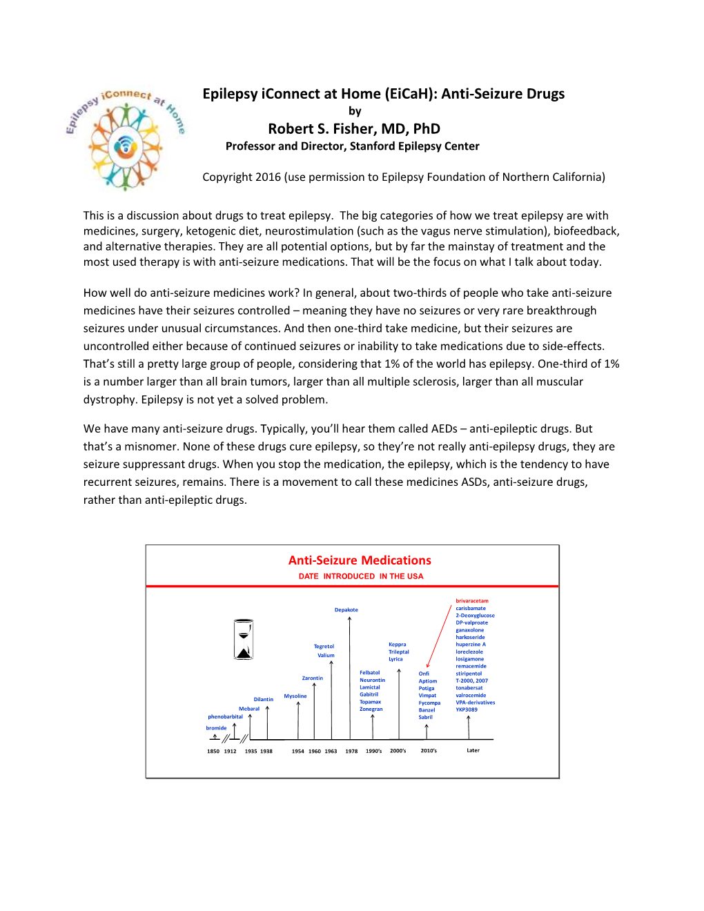 (Eicah): Anti-Seizure Drugs Robert S. Fisher, MD