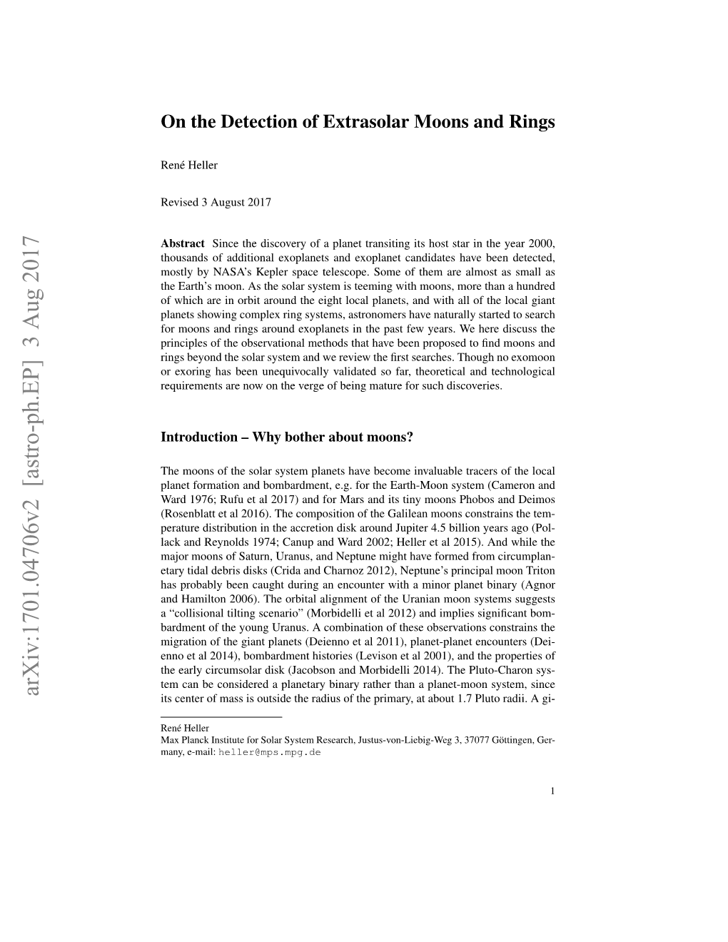 On the Detection of Extrasolar Moons and Rings