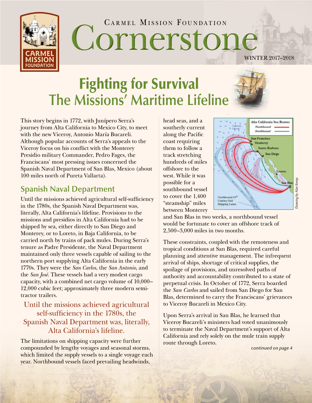 Fighting for Survival the Missions' Maritime Lifeline