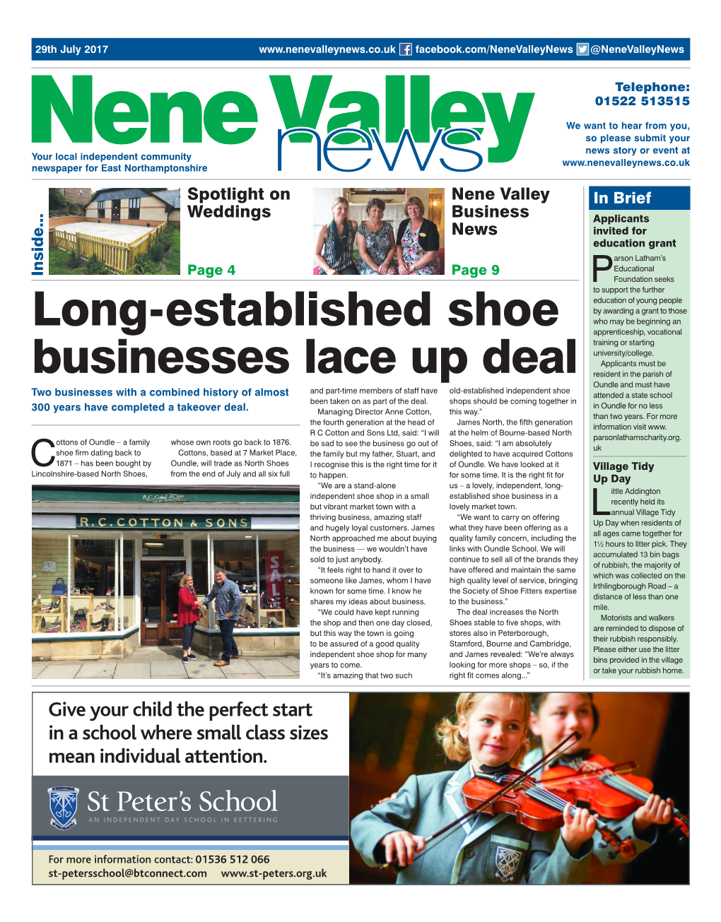 Long-Established Shoe Businesses Lace up Deal