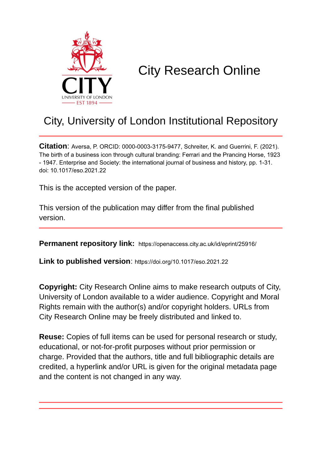 City Research Online