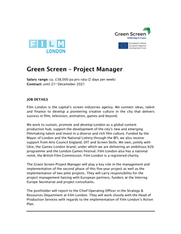 Green Screen – Project Manager
