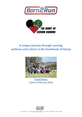 A Unique Journey Through Running, Wellness and Culture in the Heartlands of Kenya