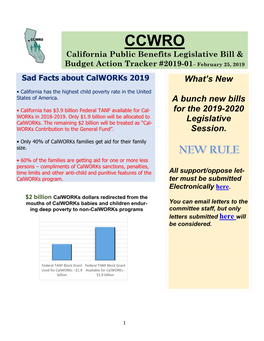 Sad Facts About Calworks 2019 What’S New