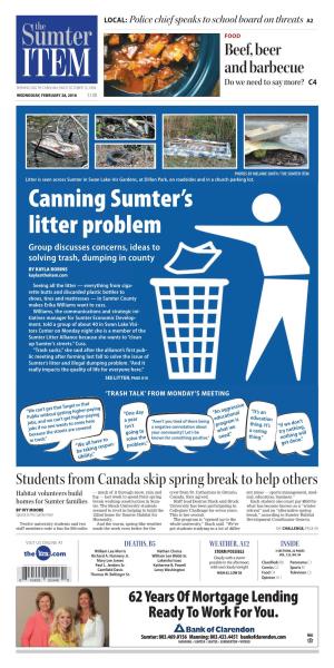 Canning Sumter's Litter Problem