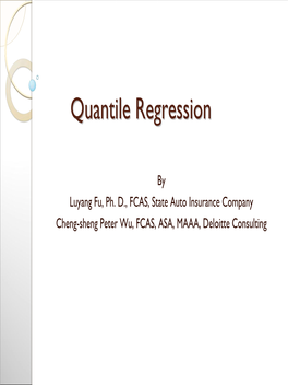 Quantile Regressionregression