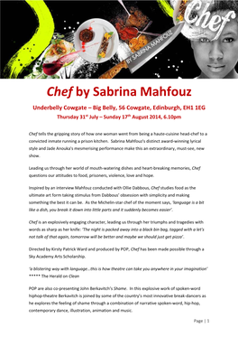 Chef by Sabrina Mahfouz