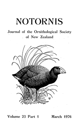 Journal of the Ornithological Society
