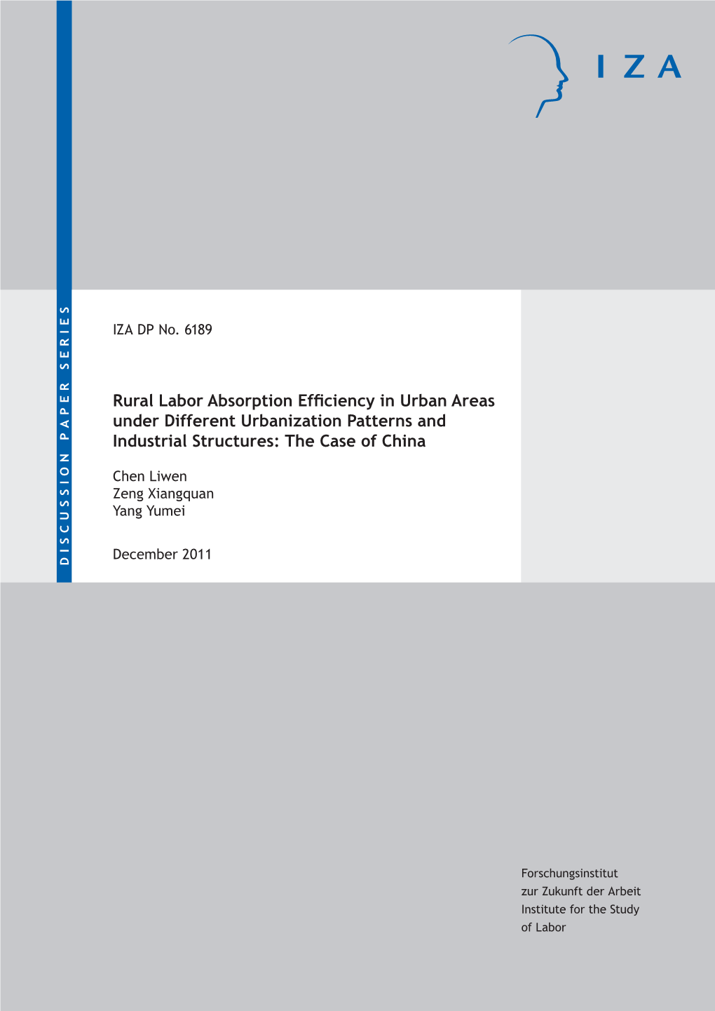 Rural Labor Absorption Efficiency in Urban Areas Under Different Urbanization Patterns and Industrial Structures: the Case of China