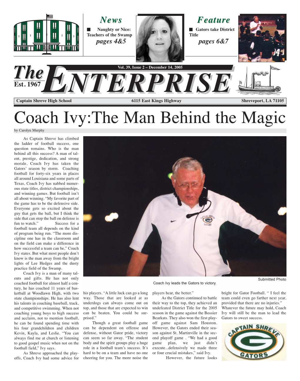 Vol. 39, Issue 2 – December 14, 2005