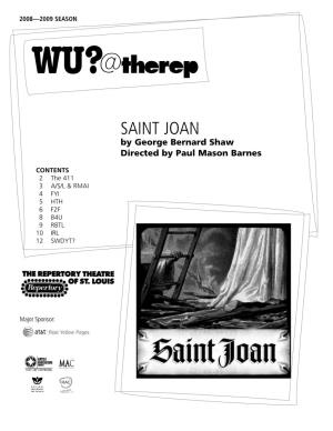 SAINT JOAN by George Bernard Shaw Directed by Paul Mason Barnes