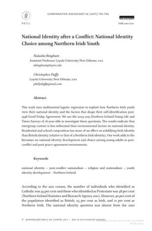 National Identity Choice Among Northern Irish Youth