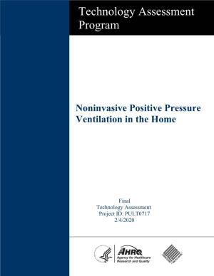 Noninvasive Positive Pressure Ventilation in the Home