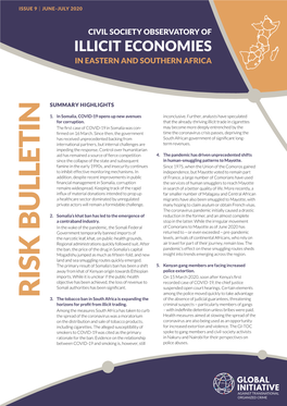 Risk Bulletin of Illicit Economies in Eastern and Southern Africa