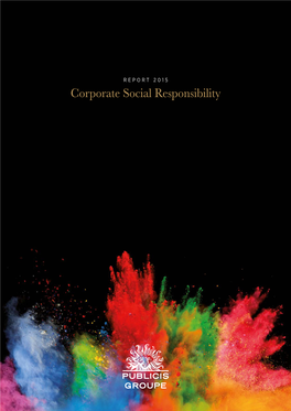 Report 2015 : Corporate Social Responsibility