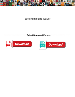 Jack Kemp Bills Waiver