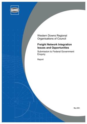 Western Downs Regional Organisations of Council Freight