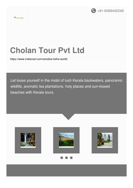 Cholan Tour Pvt Ltd