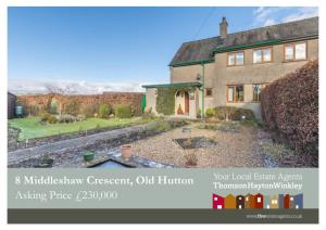 8 Middleshaw Crescent, Old Hutton Asking Price £230,000