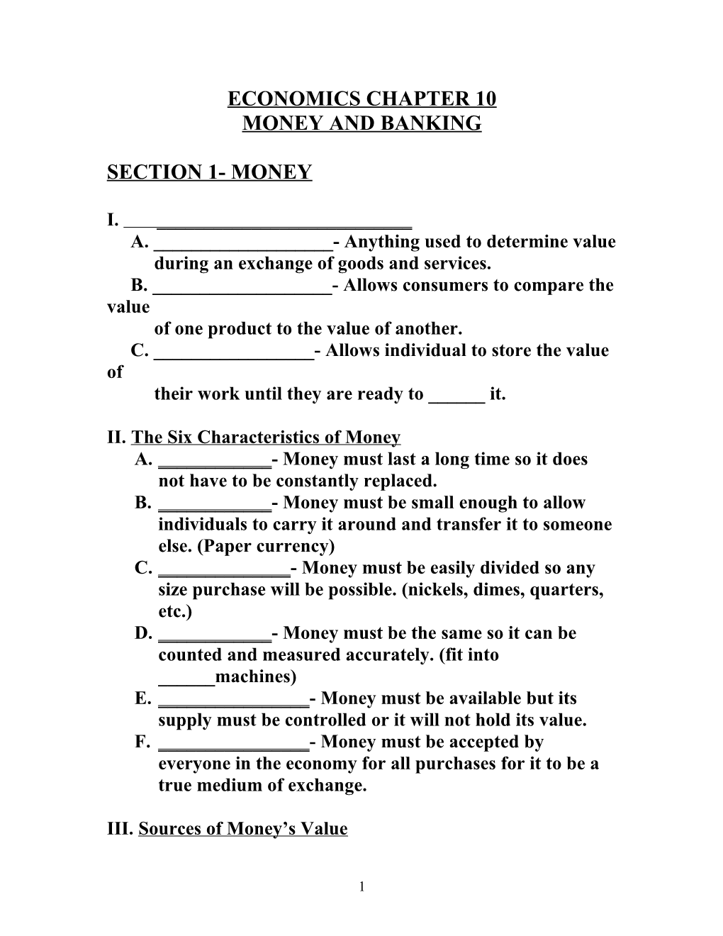 Economics Chapter 10