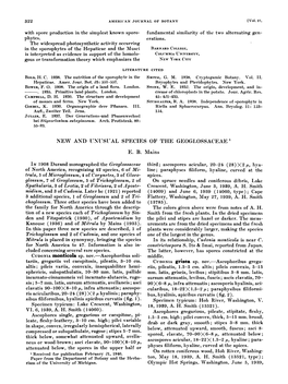 New and Unusual Species of the Geoglossaceae