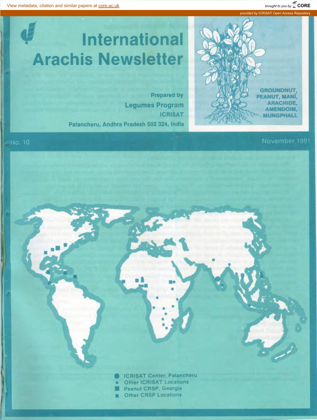 ® International Arachis Newsletter