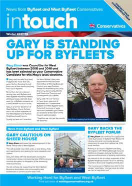 Gary Is Standing up for Byfleets